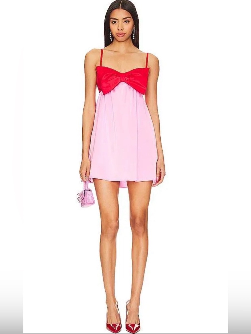 Show Me Your Mumu Best Bow Mini Dress Sz M - Picture 5 of 8